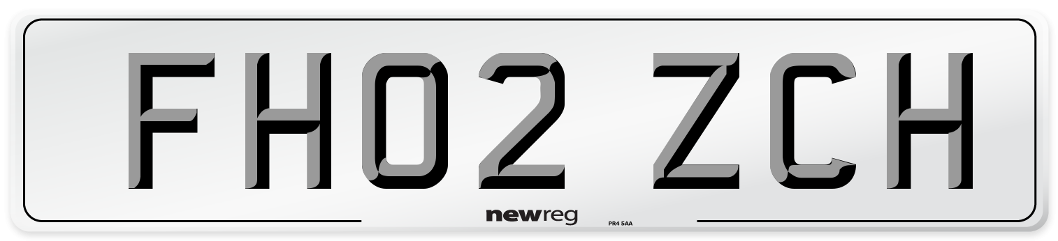 FH02 ZCH Number Plate from New Reg